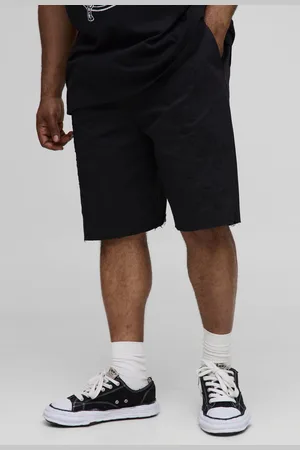 Boohoo Mens Plus Relaxed Fit Elasticated Waist Applique Shorts