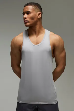 Boohoo Mens Man Active Regular Lightweight Essentials Gym Vest