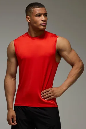 Boohoo Mens Man Active Regular Lightweight Essentials Gym vest