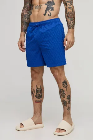 Boohoo Mens Mid Length Textured Swim Short