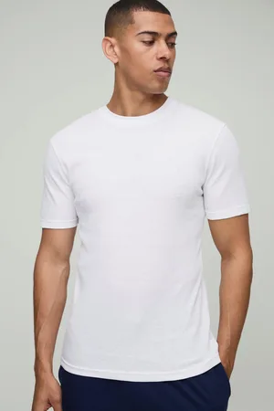 Boohoo Mens Muscle Fit Ribbed T-shirt