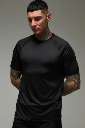 Boohoo Mens Tall Man Active Lightweight Essentials Gym Regular Fit Raglan T-shirt