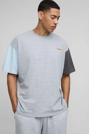 Boohoo Mens Oversized Man Colour Block T-Shirt