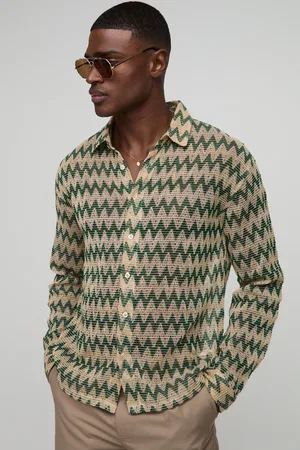 Boohoo Mens Oversized Long Sleeve Collared Shirt