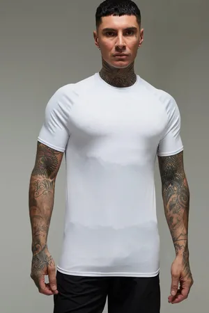 Boohoo Mens Tall Man Active Lightweight Essentials Gym Muscle Fit Raglan T-shirt