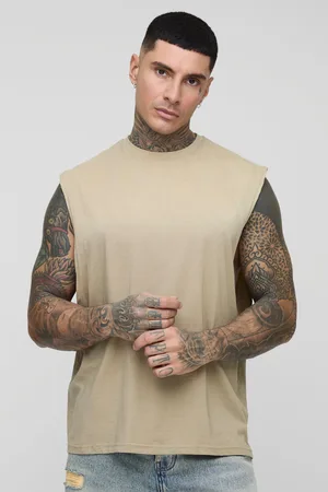 Boohoo Mens Tall Washed Boxy vest