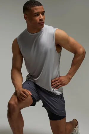 Boohoo Mens Man Active Regular Lightweight Essentials Gym vest