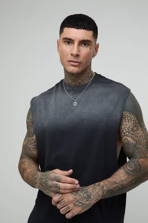 Boohoo Mens Tall Washed Boxy vest