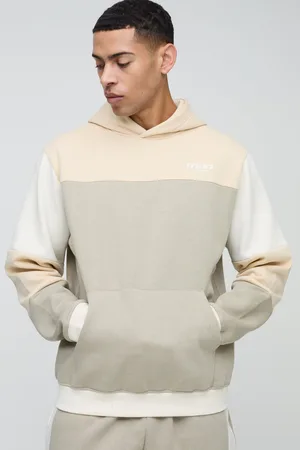 Boohoo Mens Regular Fit Man Colour Block Hoodie