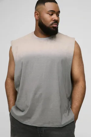 Boohoo Mens Plus Washed Boxy vest