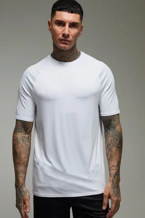 Boohoo Mens Tall Man Active Lightweight Essentials Gym Regular Fit Raglan T-shirt