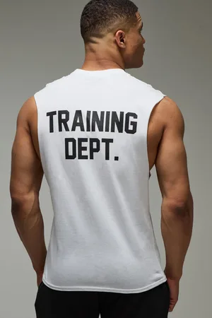 Boohoo Mens Training Dept Oversized Dropped Armhole vest