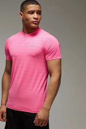 Boohoo Mens Man Active Engineered Performance Regular Fit T-shirt