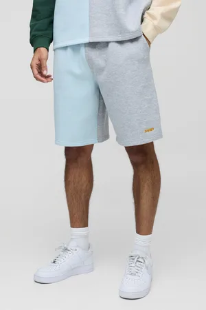 Boohoo Mens Oversized Man Colour Block Long Length Shorts