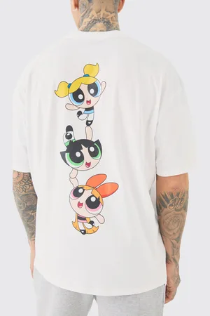 Boohoo Mens Tall Oversized Powerpuff Girls License T-shirt