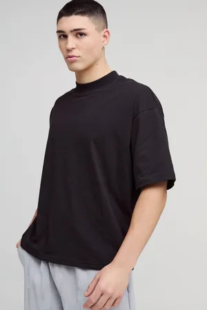 Boohoo Mens Oversized Boxy Extended Neck T-shirt