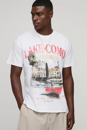 Boohoo Mens Oversized Lake Como T-Shirt
