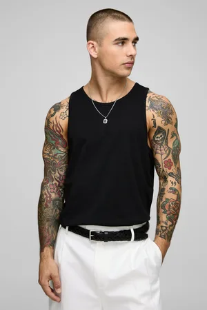 Boohoo Mens Regular Fit Slub Vest