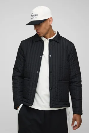 Boohoo Mens Regular Fit Quilted Harrington Jacket