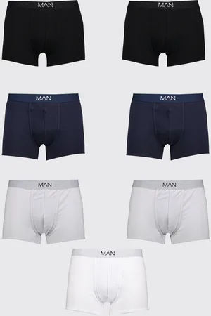 Boohoo Mens Plus Size 7 Pack MAN Mixed Boxers