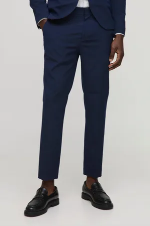Boohoo Mens Skinny Cropped Suit Trousers