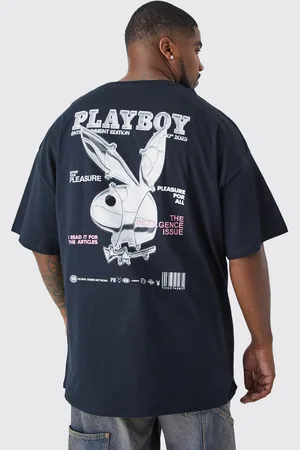 Boohoo Mens Plus Playboy License T-shirt