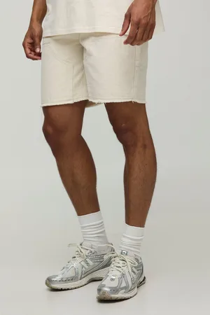 Boohoo Mens Relaxed Herringbone Twill Carpenter Shorts