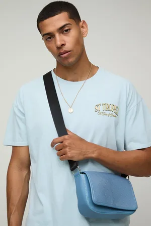 Boohoo Mens PU Square Shoulder Bag