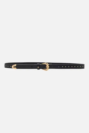Camilla Skinny Buckle Belt Solid , L