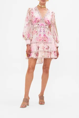 Camilla Button Front Frill Dress Fresco Fairytale, XXL