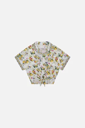 Camilla Kids Crop Tie Front Shirt 4-10 Caterina Spritz, 6