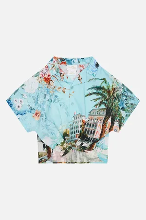 Camilla Kids Crop Tie Front Shirt 4-10 from Sorrento with Love, 6