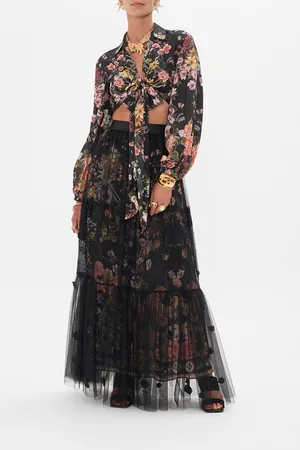 Camilla Cropped Wrap Shirt Letters from a Vineyard, L