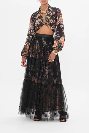 Camilla Waistband Ruffle Hem Skirt Letters from a Vineyard, S