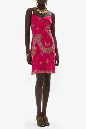 Camilla Short Bias Slip Kissed by a Cobra, XL