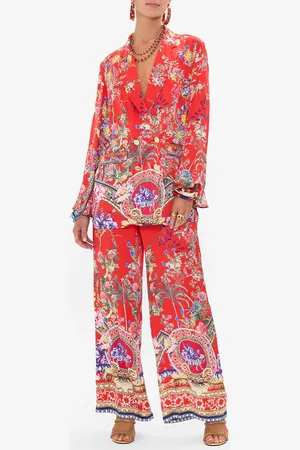 Camilla Flared Sleeve Double Breasted Jacket the Summer Palace, M/L