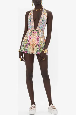 Camilla Shorts with Side Flounce Flowers of Neptune, L