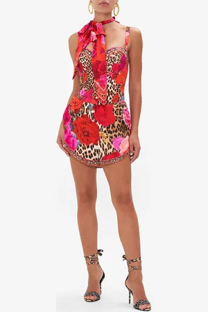 Camilla Curved Hem Lounge Short Heart Like a Wildflower, XS