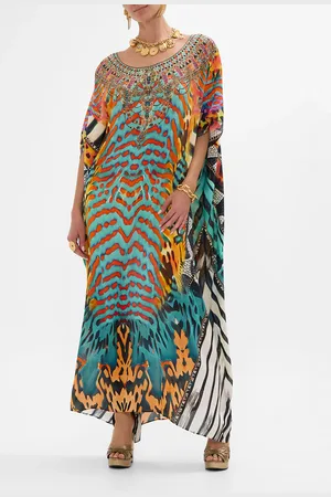 Camilla Round Neck Kaftan Desert Visions, O/S