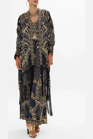 Camilla High Low Hem Layer with Macrame Fringing Dance with the Duke, M