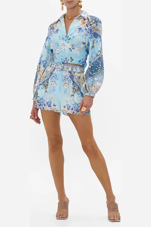 Camilla Cropped Wrap Shirt Al Manial Palace Memoirs, L