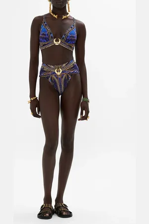 Camilla High Waist Pant with Trim Other Side of the Oasis, M