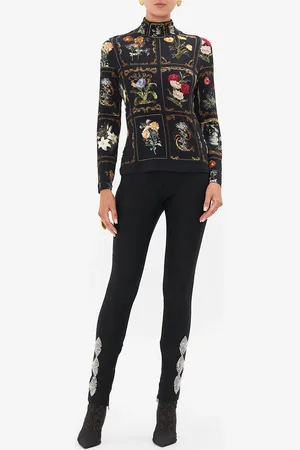 Camilla High Waisted Ponte Pant Magic in the Manuscripts, L