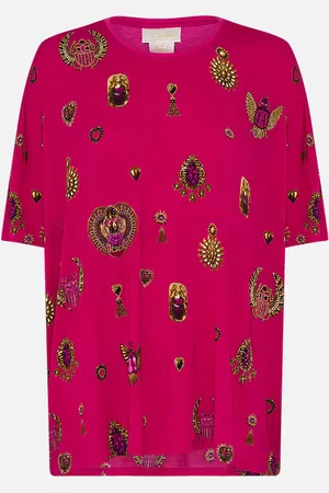 Camilla Relaxed Fit Drop Shoulder Tee Kissed by a Cobra, S