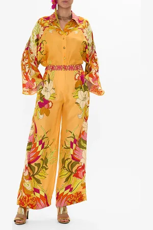Camilla Wide Leg Waisted Pant the Flower Child Society, XS