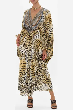 Camilla T Shape Long Kaftan Jaguar, O/S