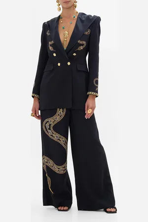 Camilla Wide Leg Waisted Pant Call Me Cleopatra, L