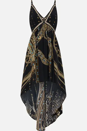 Camilla Strappy High Low Dress with Pockets Call Me Cleopatra, XXL