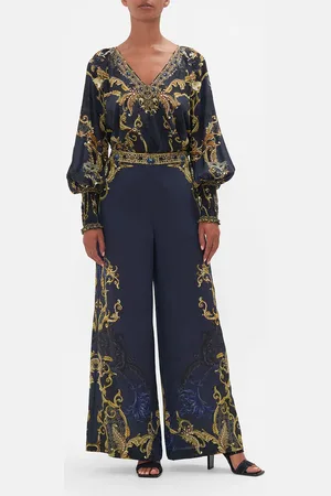 Camilla Straight Leg Relaxed Trouser Moonlight Melodies, XS