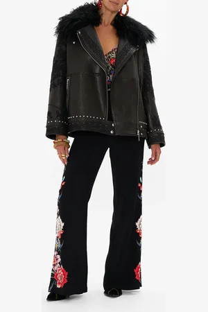 Camilla Oversized Leather Biker Jacket Volendam Dolls, L